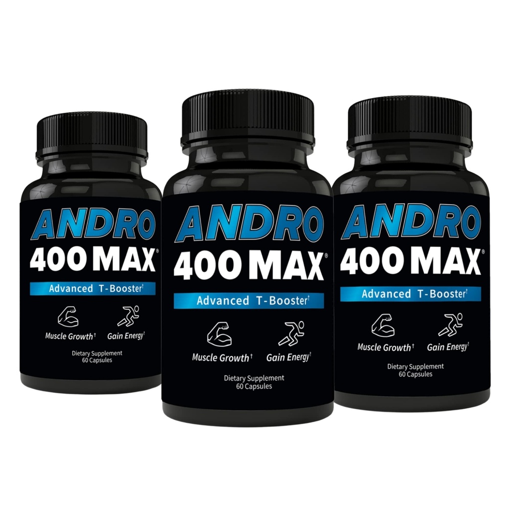 Andro400 תמיכה טסטוסטרון עבור גברים ונשים - טונגקאט עלי, L-Arginine & L-Citrulline - אנרגיה, Vitality & Performance - 180 קפסולות, 180 ימים אספקה