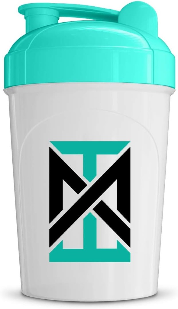 MIXT Energy Shakerבק, 16 oz. Shaker Bottle, BPA Free & Lid Mixing Technology (16 oz, Teal)