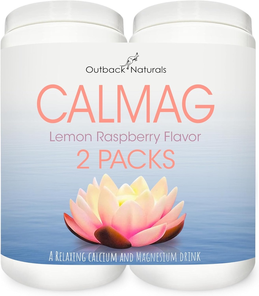 CalMag High Absorption 2:1 Calcium ו- Magnesium Citrate אבקה תוספת; תומך הקלה מתח, שינה ועצמות העצם, לימון פטל פלפור, 16.5 oz.