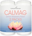 CalMag High Absorption 2:1 Calcium ו- Magnesium Citrate אבקה תוספת; תומך הקלה מתח, שינה ועצמות העצם, לימון פטל פלפור, 16.5 oz.