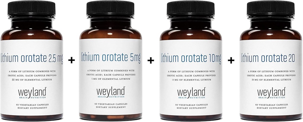 Lithium Orotate 2.5mg + 5 מ"ג + 10 מ"ג + 20 מ"ג