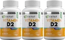 ויטמין A2400 טבעי ויטמין D 2400 IU, D2, מרפא מוסמך (Pack of 3)