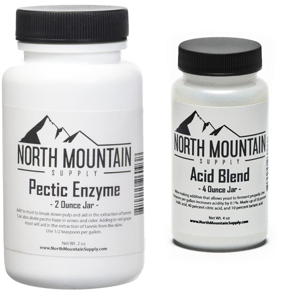 North Mountain Supply Enzyme 2 Ounce Jar ו-AB-4oz Food Class Acid Band Bundle