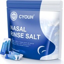 120PCS Salt Saline Packets Sinus Nasal Rinse for Neti Pot, Individually Wrapped 2.34G Nsal Wash Irrigation System Nose ניקויer Saline Refill Packets
