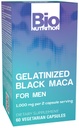 תזונה ביולוגית Gelatinized Black Maca 60 קפסולות צמחוניות | 1,500 מ"ג לכל המשרתים | אנרגיה Boost | Calcium | Magnesium | Phosphorus