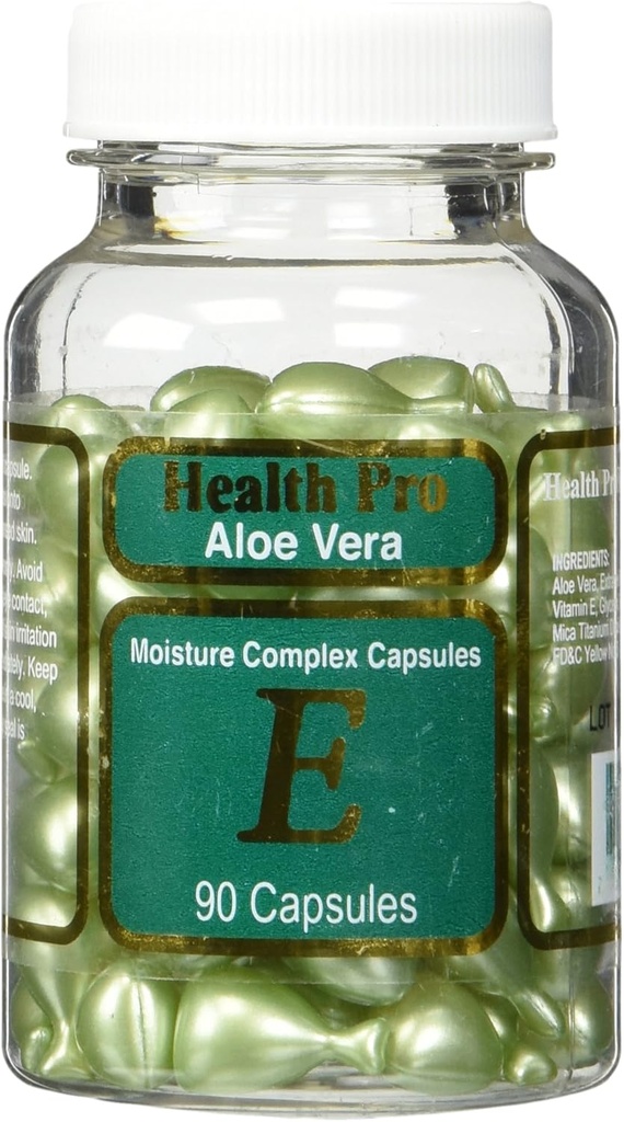 Aloe Vera & ויטמין E Skin Oil, 90 קפסולות ירוקות
