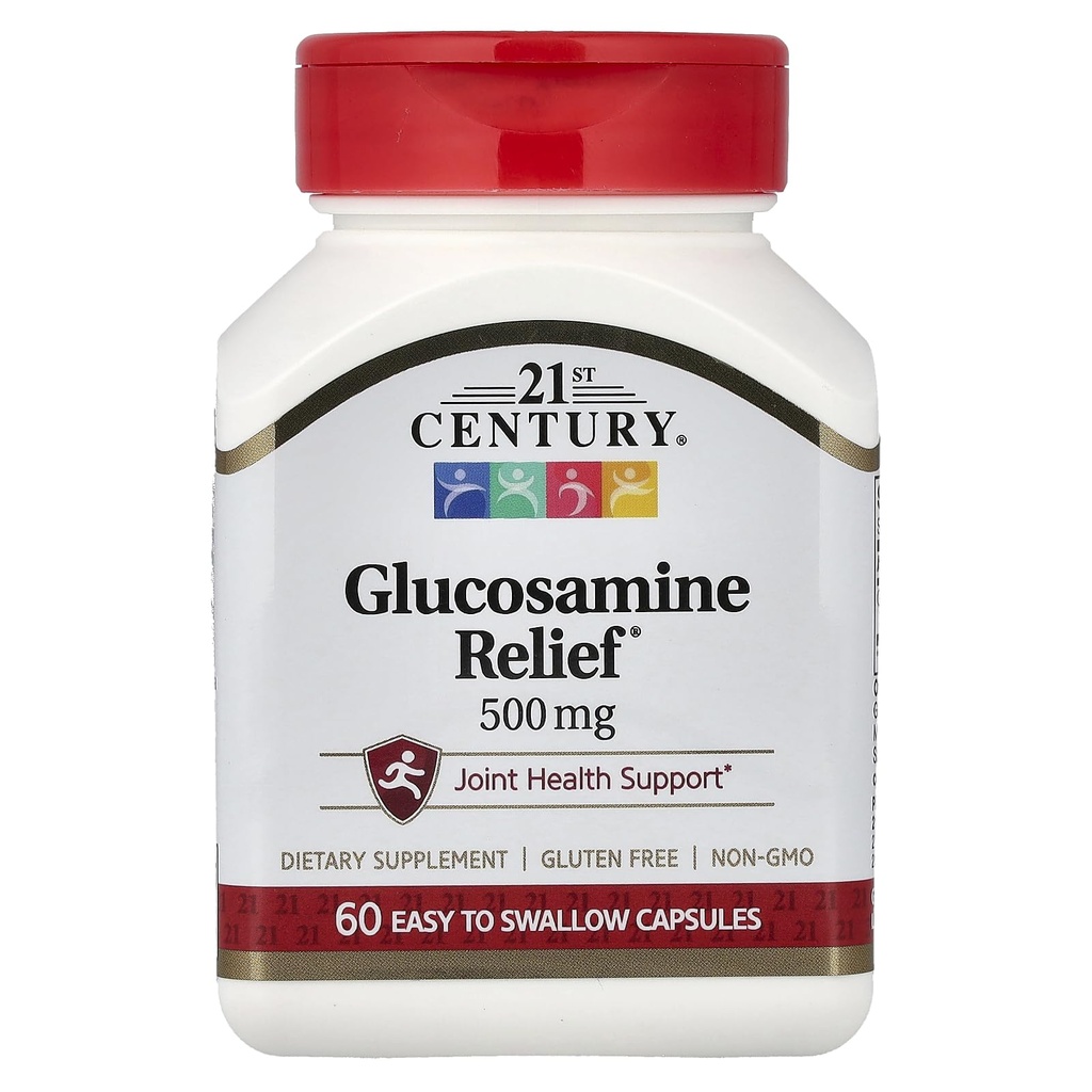 20st Century Glucosamine הקלה, 500 מ"ג, 60 קל לקפסולות Swallow