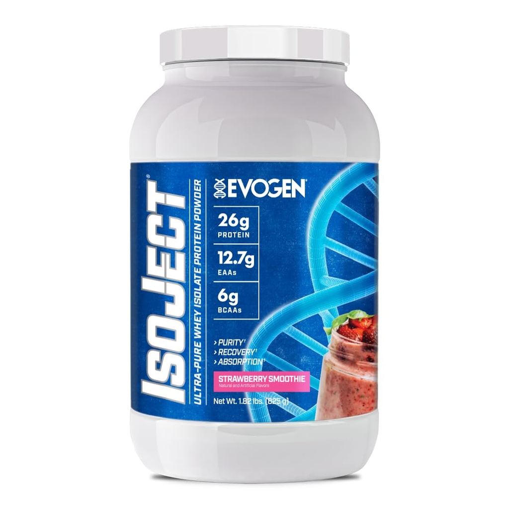 Evogen Isoject - Whey חלבון Isolate | Ultra-Pure Whey חלבון אבקת עם Ignitor Enzymes, BCAAs, ו-EAAs | Enhanced Absorption & Recovery | 25 משרתים