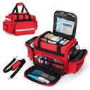 Damero Professional Medical Bag ריקה, First Reacterטראומה Bag with Detachable Dividers for Home Health Care, EMT, EMS, Red(Bag בלבד)