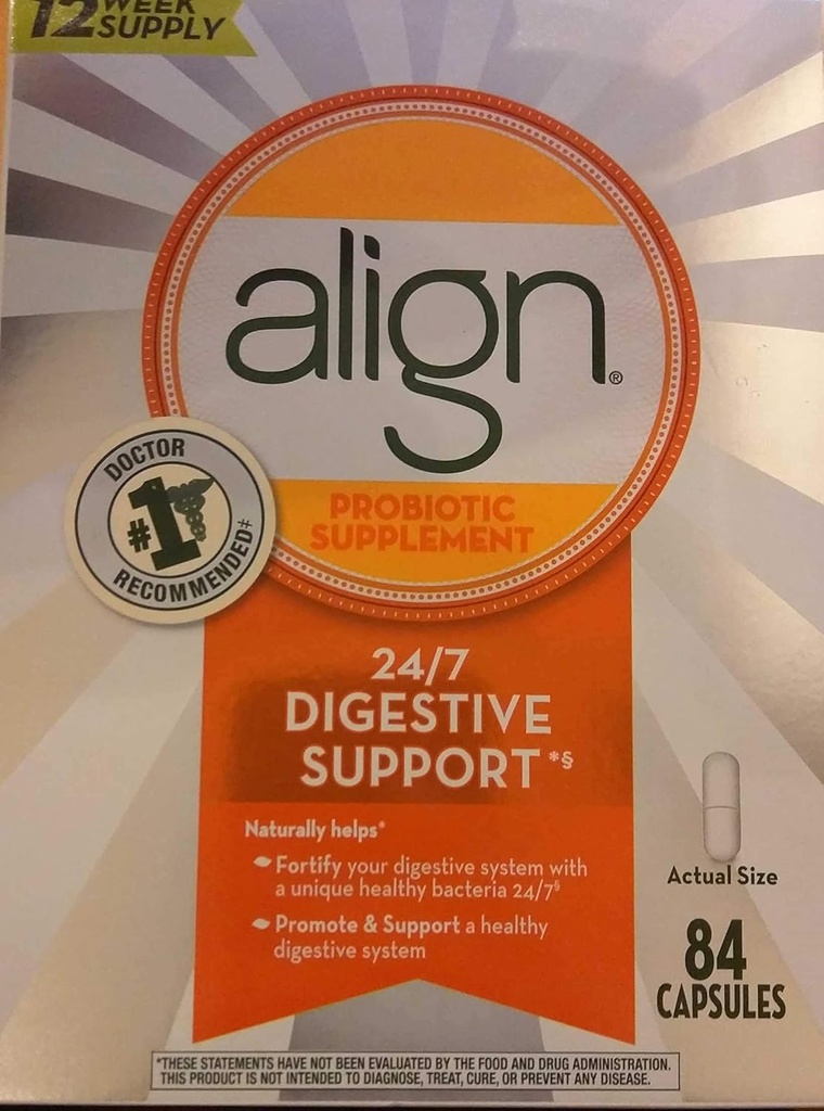 Align Daily Probiotics, White, 84 Count