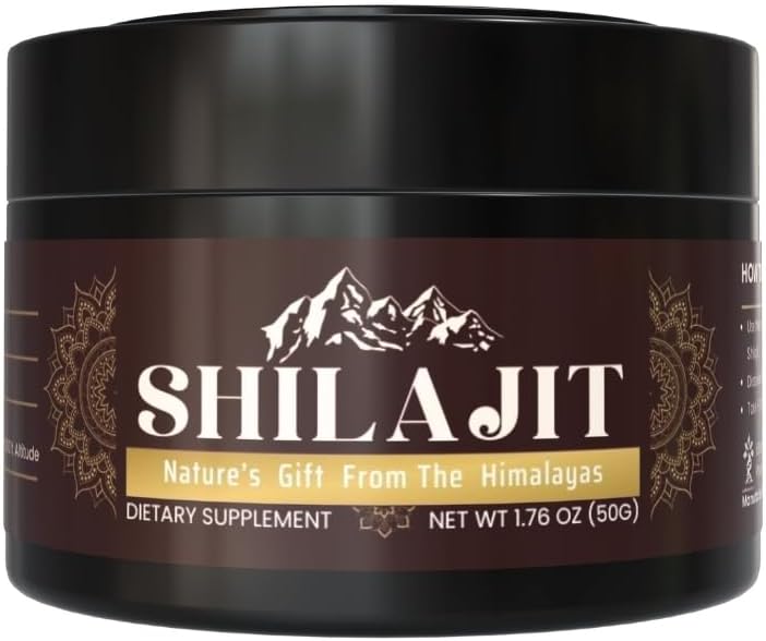 טהור 100% ההימלאיה Shilajit, Soft Resin, אורגני, מאוד פוטנט, Fulvic Acid (1.76 oz).