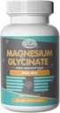 Magnesium Glycinate 500 מ"ג קפסולות שינה, לב, עצב ועצמות, שריר מגנזיום תוספת תמיכה תרכובת מנוחה - 120 קפסולות (60 יום אספקה)