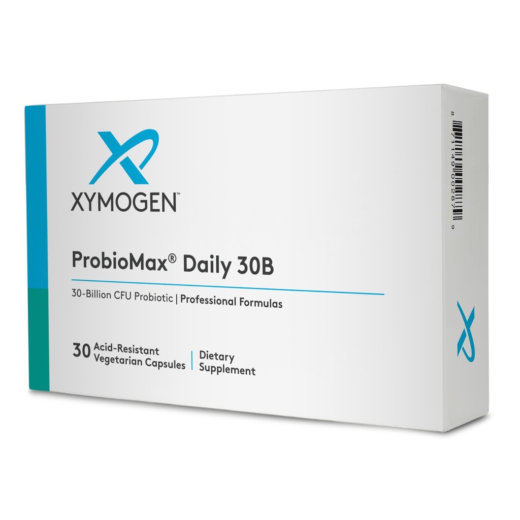 XYMOgen ProbioMax Daily 30B - Vegetarian, Milk &ten Free Probiotics for Digestive Health - Women's & Men's Probiotic Nutritional Supplements - לשעבר ProbioMax Daily DF (50 קפסולות)