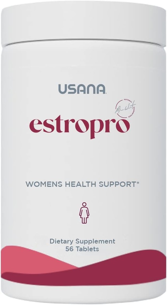 USNA EstroPro עם Phytoestrogens עבור תמיכה סימפפטומטית במהלך Menopause * - 56 טבליות - 28 יום אספקה