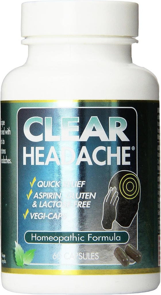 Clear Products Homeopathic, Headache, 60 Count