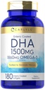 קרלייל DHA תוסף 1500mg | 180 Softgels | אומגה 3 | Non-GMO, Gluten FreeFree Gluten
