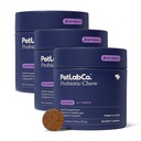PetLab Co. Probiotics for Dogs, Support Gut Health, Occasional Diarrhea, Digestive Health & Seasonal Allergies - Pork Flavor - 30 Soft Chews - Packaging May Vary (Value 3Pack)