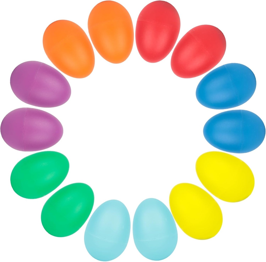 סאליFashion 14PCS Red Egg Shakers Set, Percussion Instruments Musical Egg מארהcas for Kids Music Learning