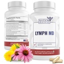 Lymph MD - Lymphatic Drainage תוסף - עם Bromelain, Echinacea, Burdock Root, Dandelion, Rutin, Kelp & More - Lymph System Support for Women & Men - 60 קפסולות