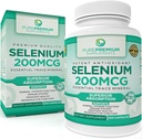 PurePremium Selenium 200mcg תוסף - L Selenomethionine Essential מינרלים - תמיכה יומית עבור רגיל Thyroid, Immune System