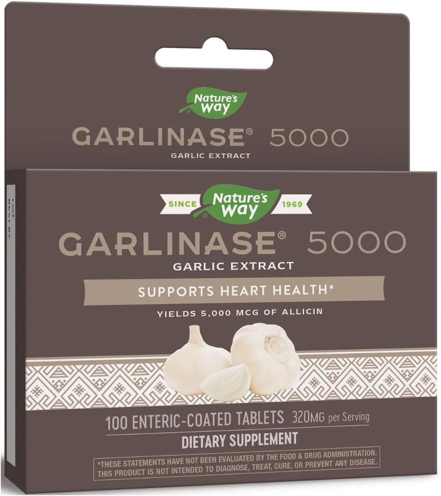 דרכו של הטבע Garlinase Fresh, 100 טבליות
