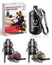 אוזניות אופניים עבור Wind Noise Reduction - 2 Pairs - 25dB - אביזרים אופניים - Reusable Moto אוזניות, Soft Comfortable Hearing Protection for Motorbike, Touring, Racing, Riding