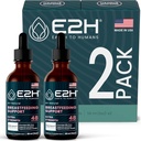 E2H הנקה תוסף ו- Lactation Support - תוספי הנקה נוזלית - Contains Fenugreek, Milk Thistle, Fennel ועוד - No Alcohol - טבעוני (2 בקבוקים)