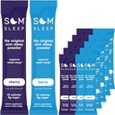 Som Sleep, Restful Sleep Zero Sugarאבקת Mix 20 Pack Set: Cherry & Brad Flavor - טבעוני, Keto