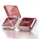 DUBSTAR Daily Pill מארגנת,4 השוואתיות ב- Portable Travel Small Pill Case, Pill Box for Purse Pocket to Hold Vietnams,Cod Liver Oil,Supplements ותרופה (אדום)