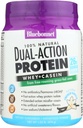 Bluebonnet Nutrition Dual-Action חלבון אבקה, Whey from Grass פד Cows, No Sugar הוסיף, non GMO, Gluten & Soy Free, חלב כשר, וניל פלאמור, Off-לבן, 16.8 Oz