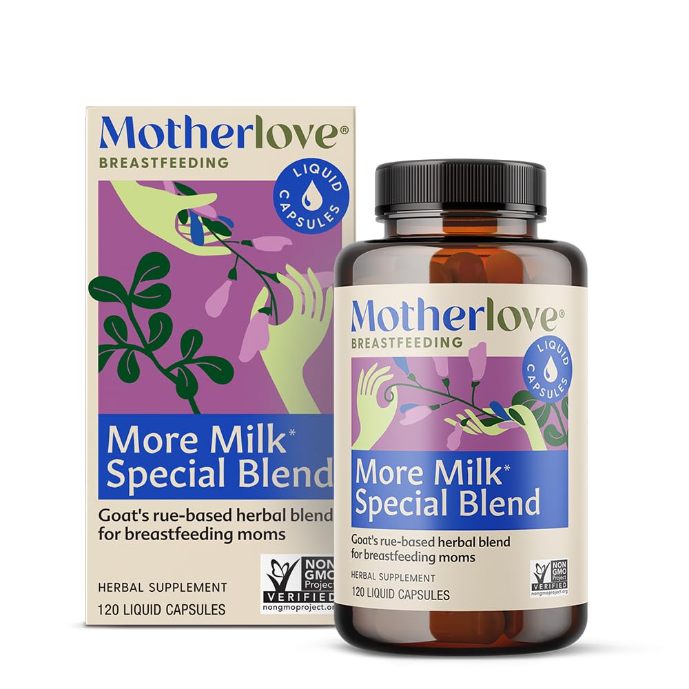 Motherlove more Milk Special בלנדרה (120 קפסולת ערך גודל) Herbal Lactation תוסף w / Goat's Rue כדי לבנות צמת חזה תמיכה חלב אספקת חלב אם - Non-GMO, אורגני Herbs, טבעוני, Soy-Free