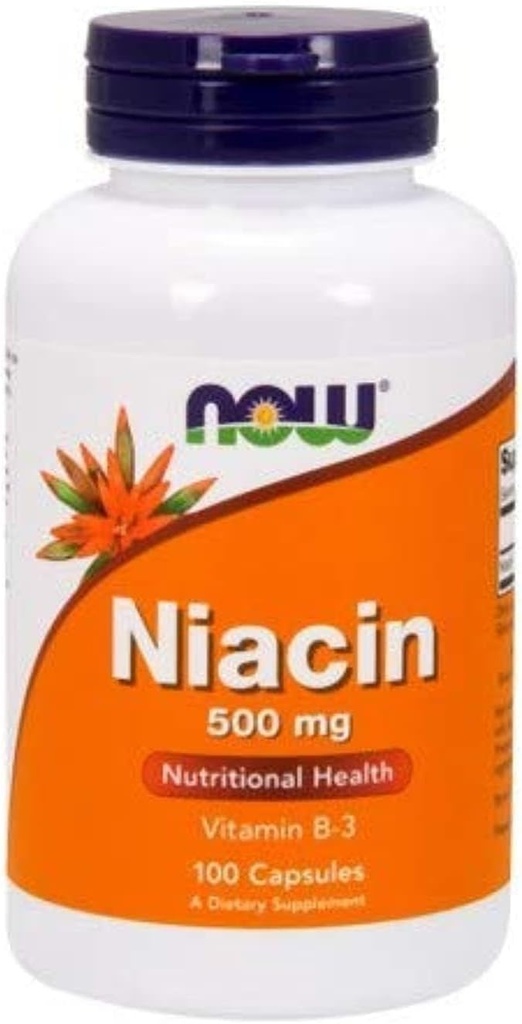 Now Foods - Niacin ויטמין B-3 500 מ"ג