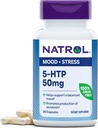 Natrol Mood & Stress 5HTP 50 מ"ג, תוספי תזונה עוזרים לתמוך Mood מאזן, 30 קפסולות, 7-30 יום אספקה