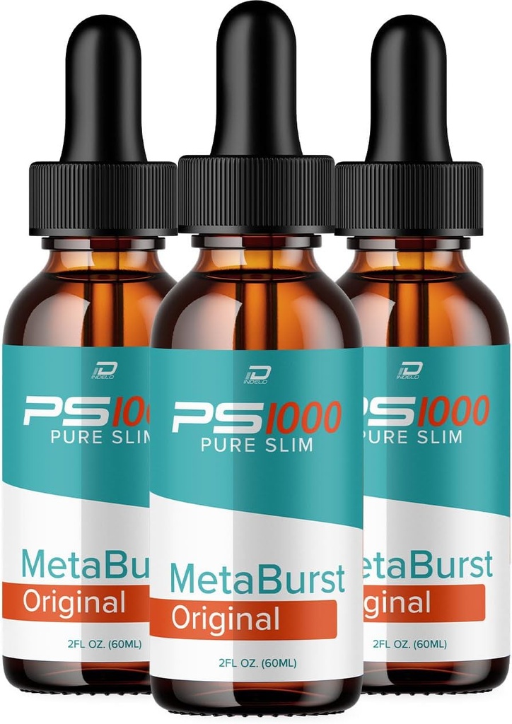 Metaburst PS1000 Pure Drops נוזל תוספת - PS1000 Metaburst נוזל טיפות, PS1000 Original Metabolic תמיכה תוסף, PS1000 Pure Metaburst ביקורות (3 Pack - 3 חודשים אספקה)