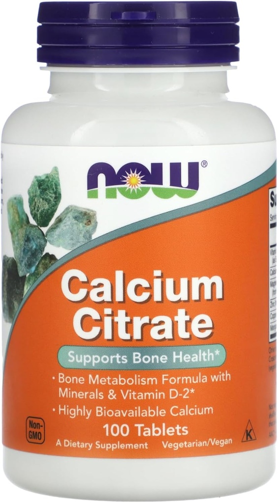 Calcium Citrate 100 Tabs By Now Foods