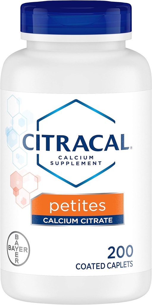 Citracal Petites עם ויטמין D3 טבליות 200 Count - חבילה של 3