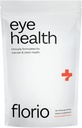Florio Eye חניכיים ויטמינים למבוגרים, 2X Lutein & Zeaxanthin, ויטמינים A, B2, B3, C & E, שמור Macular & Retinal Health, נלחם Oxidation, 30 יום אספקה, טבעי Peach Flavor
