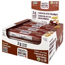 Taste of Nature - אורגני 2g Sugar Chocolate Peanut - Low Sugar חטיף ו- Breakfast Bar, High סיבים אנרגיה Bar - 16 Count חטיף
