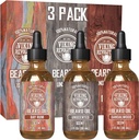 המהפכה הוויקינגית Beard Oil for Men 3 Pack - Natural Mens Beard Oil Variety Set 2 - Sandalwood, Unscented and Bay Rum Scents - Beard Conditioning and Moisturizing for a Healthy Beard (3 Pack, 1oz)