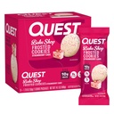 Quest Nutrition Frosted Cookies Pack, Strawberry Cake, 1g Sugar, 10g חלבון, 2g Net Carbs, Gluten Free, 16 עוגיות