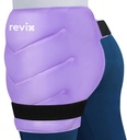 REVIX חבילת הקרח הגדולה של ה- hip Pack עם EDs, Reusable Gel Ice Pack עבור ההחלפה היפי, THigh, Shoulder & Back, Soft Lining Cold Compress Recovery Kit