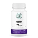 Sleep Well Calmness &laxing Support Formula - Powerful Band with Magnesium, L-theanine, GABA ומלטונין - שיפורים להירגע + מקדם דפוסי שינה בריאים - 60 קפסולות