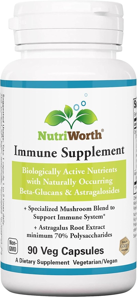 Immune תוסף 90 Veg כמוסות - מיזוג אורגני Mushroom