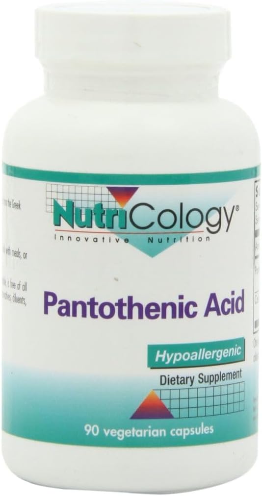 תזונה Pantothenic Acid - ויטמין B5 עבור גברים ונשים, Calcium, 500 מ"ג תוסף, טהור, אורגני, צמחוני קפסולות - 90 הרוזן