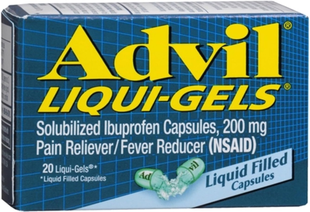 עו"ד 200 מ"ג Liqui-Gels 20 ea (Pack of 12)