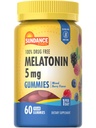Sundance Melatonin Gummies 5 מ"ג | 60 Count | מעורבים ברי פלאמור | טבעוני, non-GMO & Gluten Free Supplement for Adults