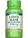Nature's Truth Lions Mane תוספי קפסולות | 2100 מ"ג | 50 Count | עם BioPerine | טבעוני, Non GMO & Gluten Free Extractation