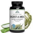 Optimal Health Systems Digest-A-Meal | Gut Health Enzyme & Probiotic | Bloating, Acid Reflux, & Indiges Relief + Aloe Vera Leaf