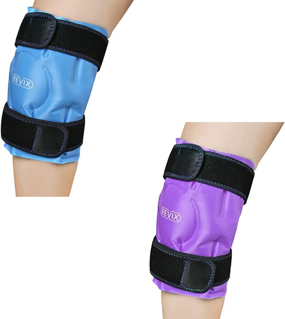 REVIX Ice Pack for Knee Pain Relief, Reusable Gel Iceעטוף for Leg Injuries, Swelling, Knee Switch Surgery
