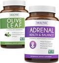אוליביפץ והתמיכה Adrenal (4-Month Supply) Zen & Vigor Bundle של תמצית אוליבעין (120 קפסולות) Super Power & Adrenal Support (120 Capules) Powerful Adrenal Support - לשמור על איזון